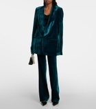 Petar Petrov Ioan single-breasted velvet blazer