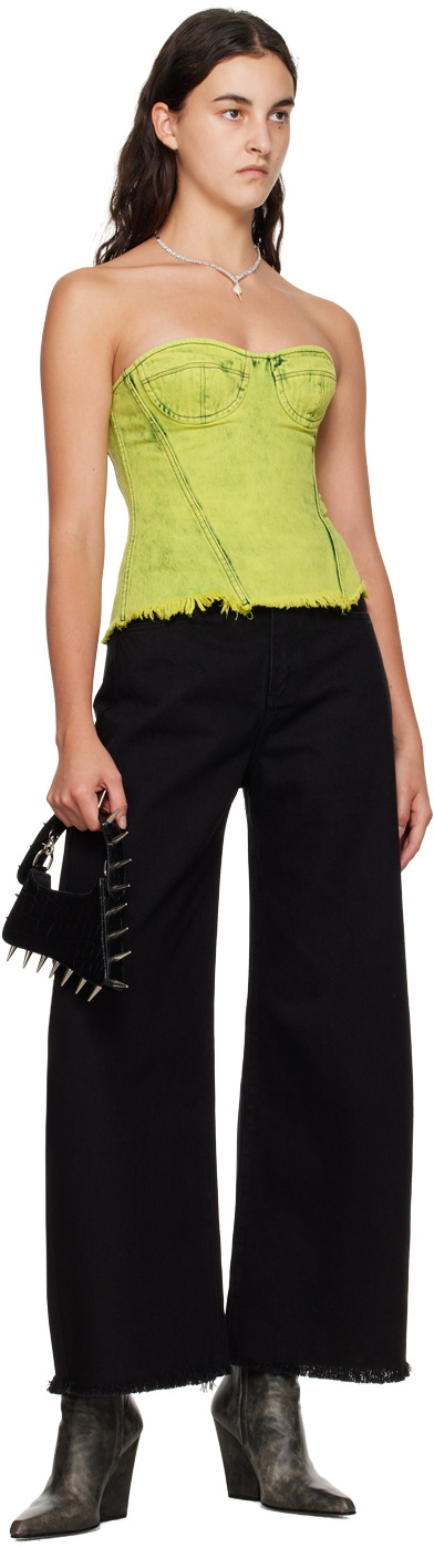 Marques Almeida Black Wide-Leg Boyfriend Jeans Marques Almeida