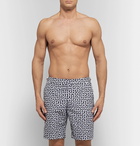 Orlebar Brown - Dane Slim-Fit Long-Length Printed Swim Shorts - Men - Navy