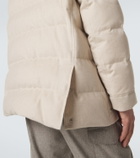 Brunello Cucinelli Wool flannel down parka