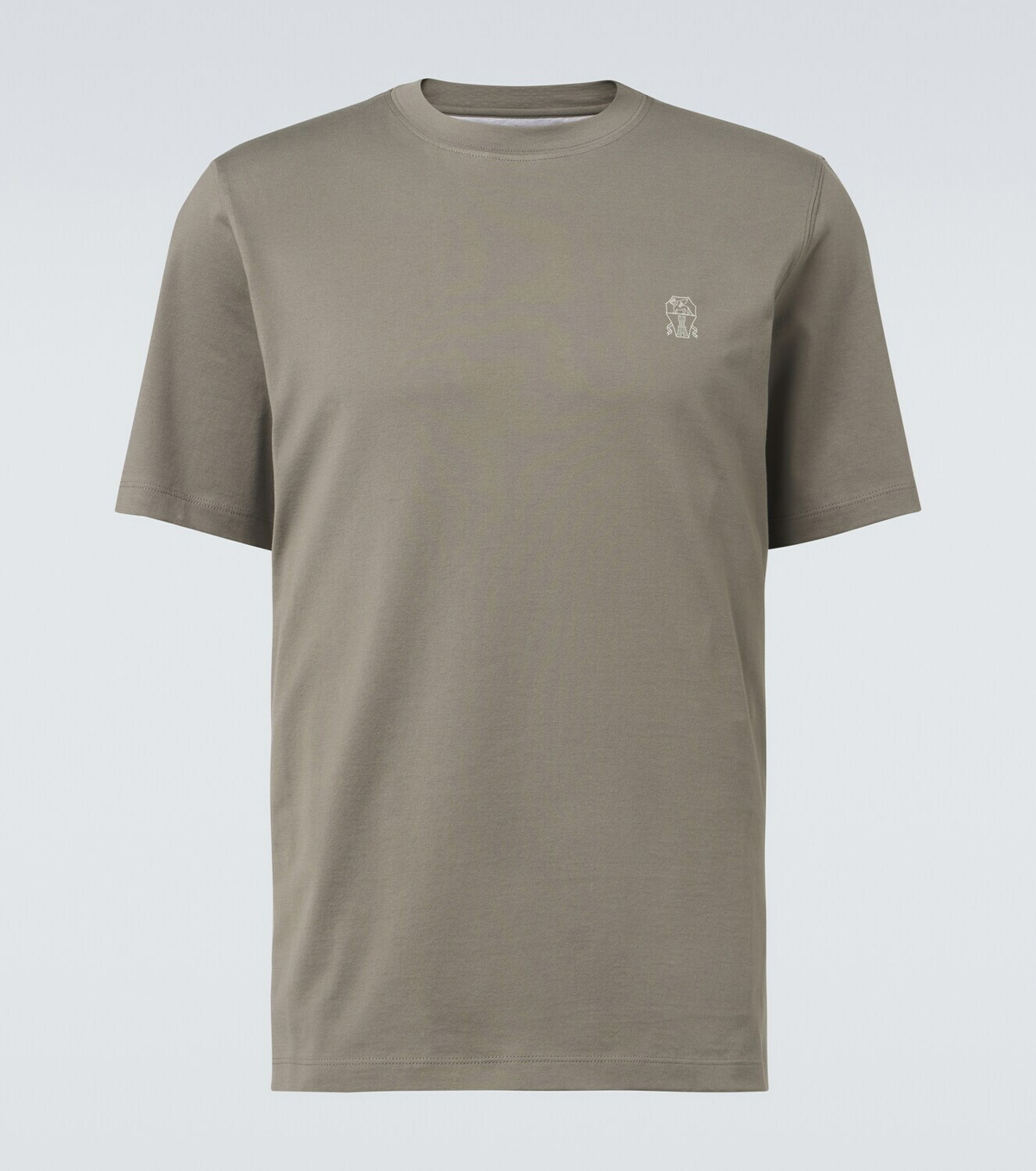 Brunello Cucinelli Logo cotton jersey T-shirt