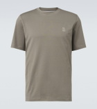 Brunello Cucinelli Logo cotton jersey T-shirt