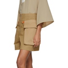 Loewe Beige Gabardine Cargo Shorts
