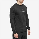 Air Jordan Men's Long Sleeve Sport Graphic T-Shirt in Black/White