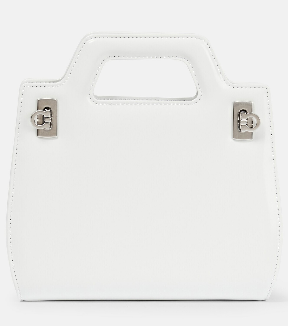 関税込■FERRAGAMO■Wanda ミニ レザー トートバッグ Wanda Mini leather tote bag in black - Ferragamo | Mytheresa