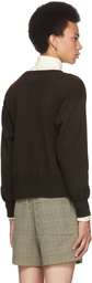 Taiga Takahashi Brown Cotton Sweatshirt