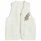 Honor the Gift Men's Teddy Notes Fleece Vest in Cream
