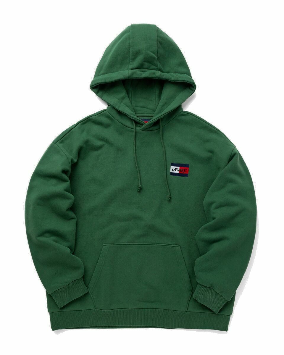 Photo: Tommy Jeans Tommy X Awake Crest Hoodie Green - Mens - Hoodies