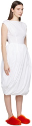 Marni White Balloon Midi Dress