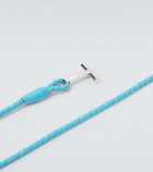 Tom Ford T braided leather bracelet