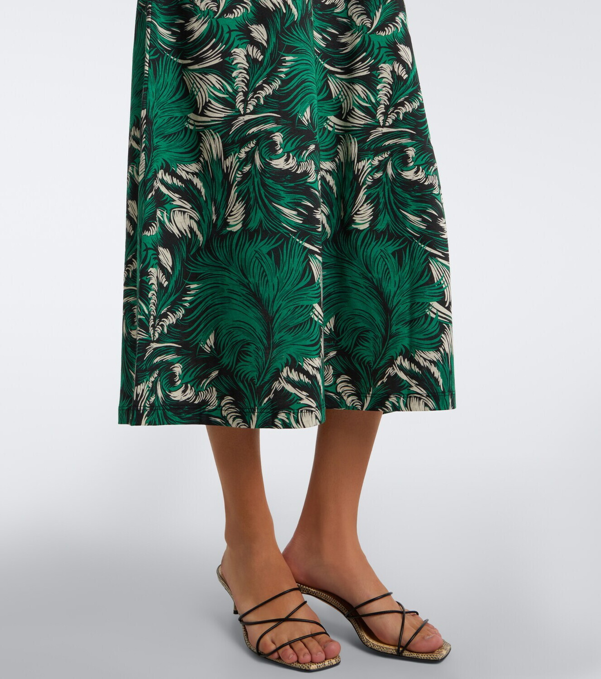 La DoubleJ Sporty Swing cotton jersey midi dress