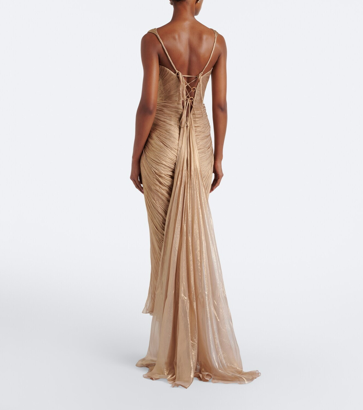 Maria Lucia Hohan Corinna silk muslin bustier gown