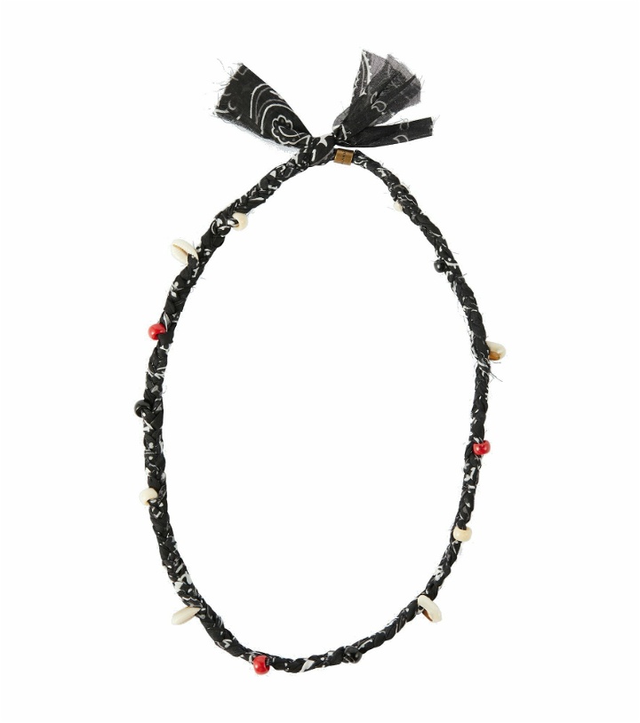 Photo: Alanui - Embellished bandana-print necklace