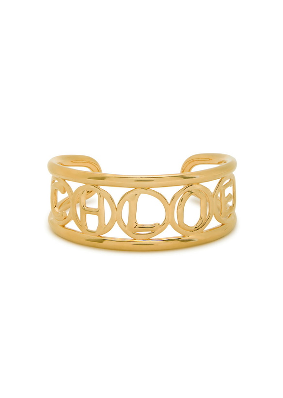 Photo: Chloe The Chloé Script Cuff - Gold - One Size