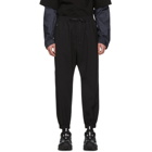 Juun.J Black Wool Plain Trousers