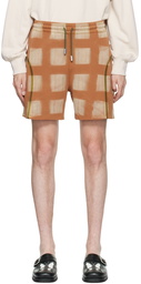 Eckhaus Latta Orange Printed Shorts