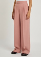 Erdem Wide-leg Twill Trousers Light Pink