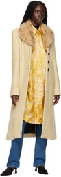 Kwaidan Editions Beige Notched Lapel Coat