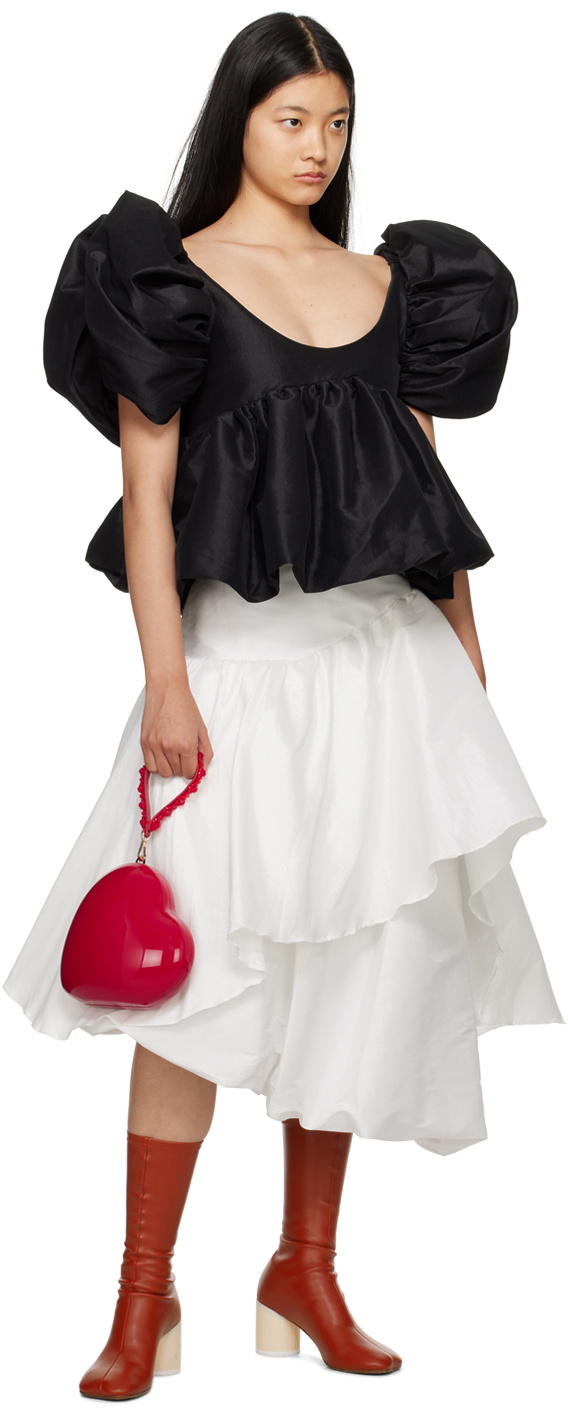Kika Vargas Black Chiara Blouse