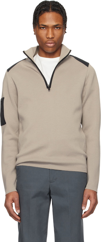 Photo: Canada Goose Taupe Stormont 1/4 Zip Jacket