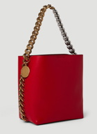 Frayme Bucket Shoulder Bag in Red