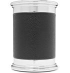 Graf von Faber-Castell - Epsom Textured-Leather and Silver-Tone Pencil Pot - Black