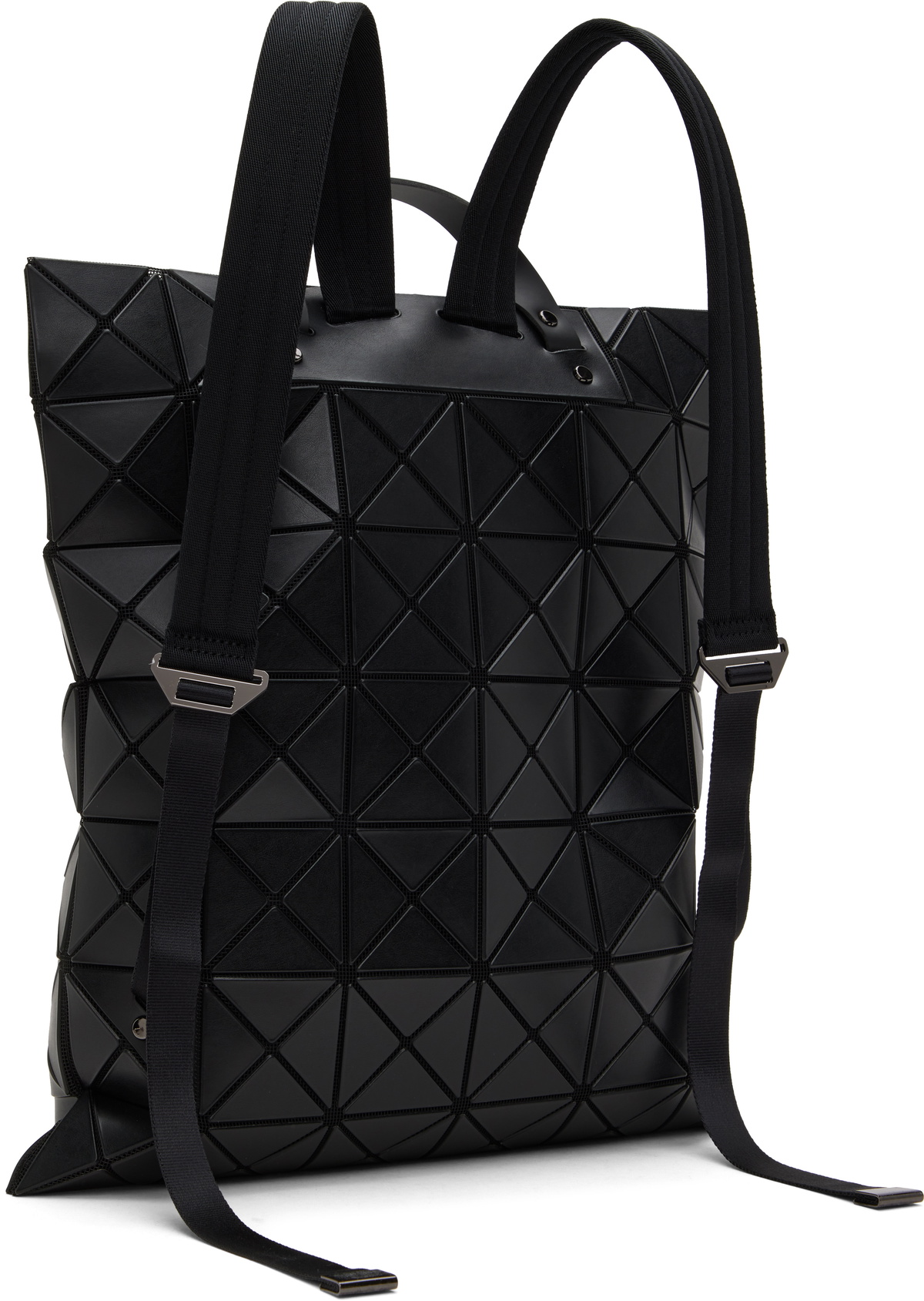 BAO BAO ISSEY MIYAKE Black Flat Pack Backpack Bao Bao Issey