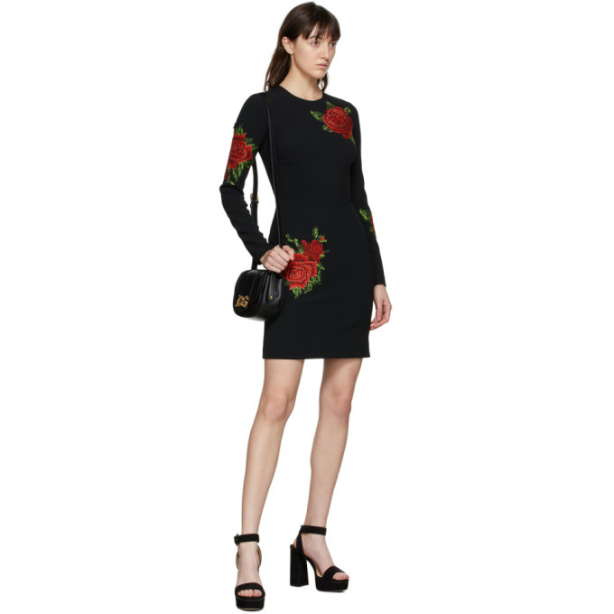 Dolce and Gabbana Black Rose Dress Dolce & Gabbana Dolce and Gabbana Black Rose Dress Dolce & Gabbana