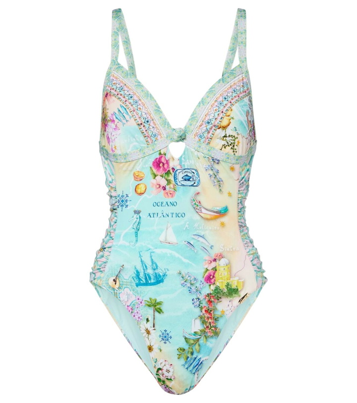 Photo: Camilla Embellished printed swimsuit
