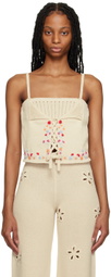 Tach Off-White Mary Tank Top