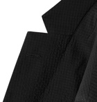 Hugo Boss - Helford Slim-Fit Stretch-Wool and Cotton-Blend Seersucker Suit - Black