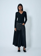 Yohji Yamamoto Cut-Off Combination Midi Skirt