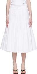 JACQUEMUS White Plage 'The Agave' Midi Skirt