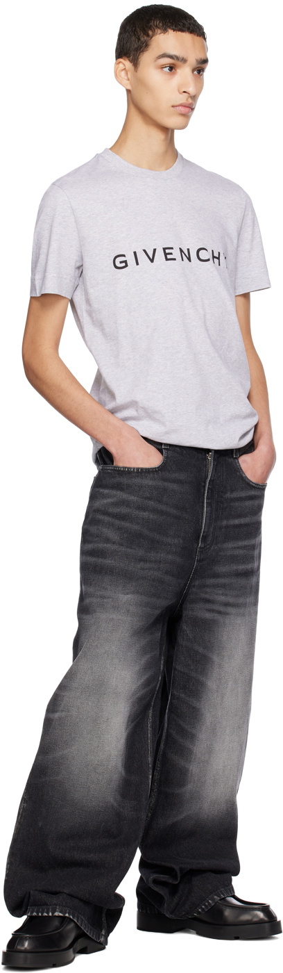 Givenchy Gray Cotton T-Shirt