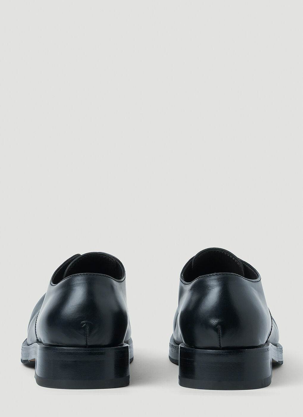 Black Tokyo leather Derby shoes, Bottega Veneta