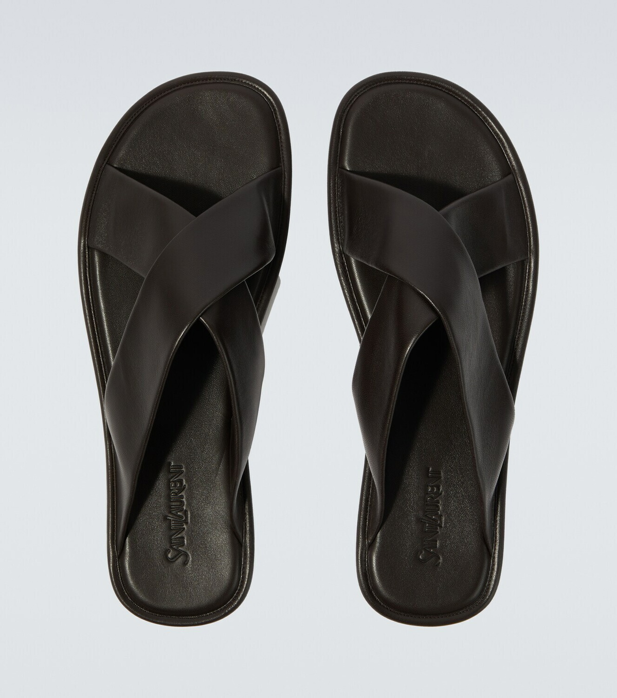 Saint Laurent Carlyle leather sandals