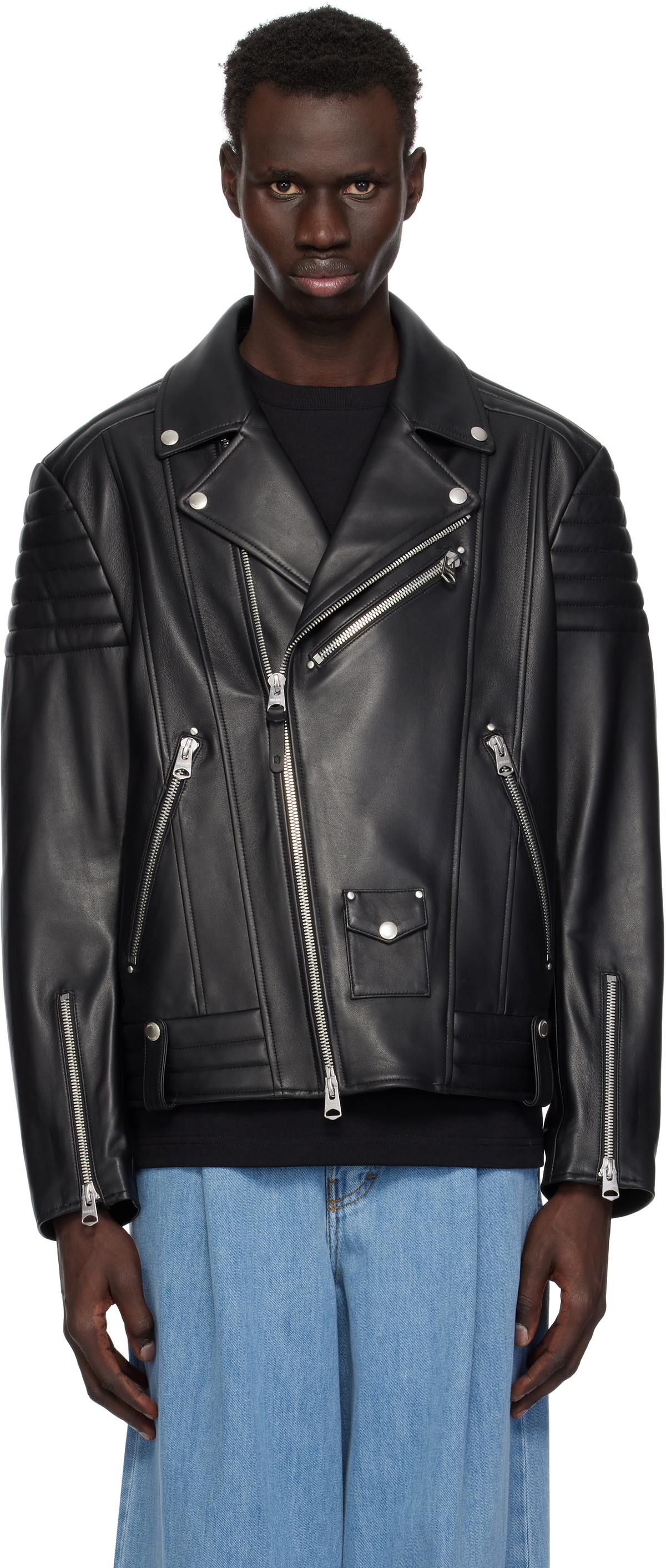 MACKAGE Black Kenneth Leather Jacket Mackage