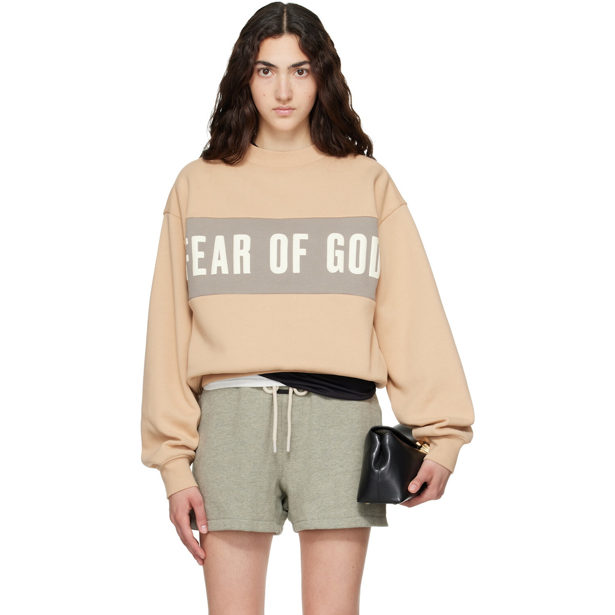 Fear of God ESSENTIALS Tan Classic Sweatshirt