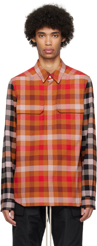 Photo: Rick Owens Orange Check Shirt