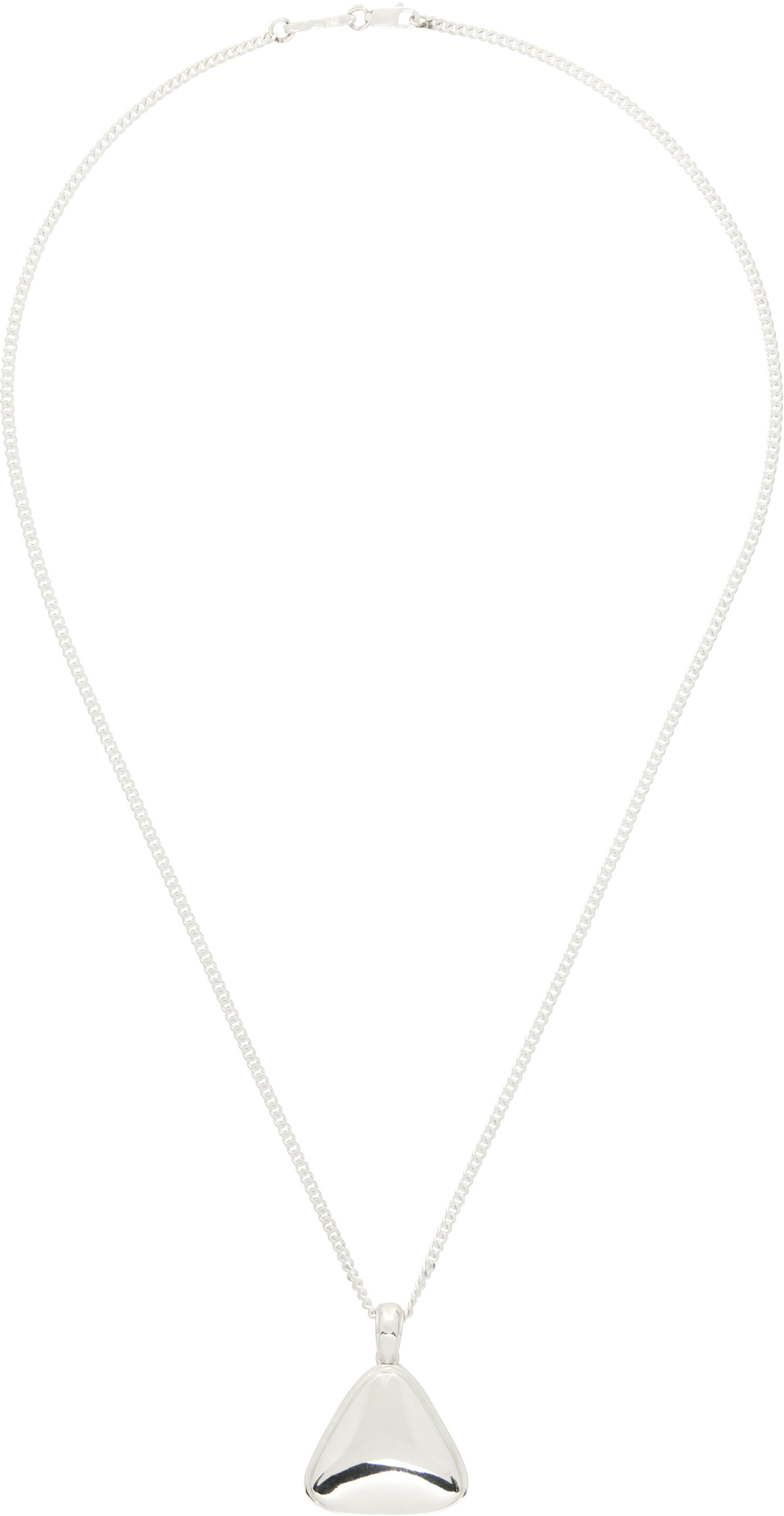 Pearls Before Swine Silver Blot Pendant Necklace