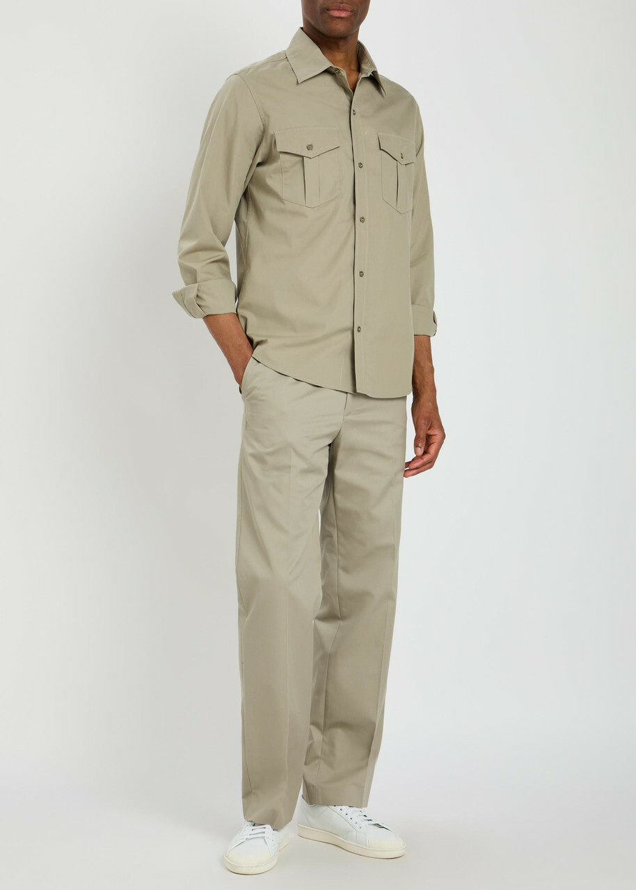 A.P.C. Dylan Straight-leg Trousers Khaki