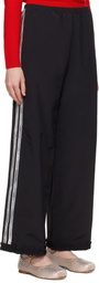 Sandy Liang Black Anja Track Pants