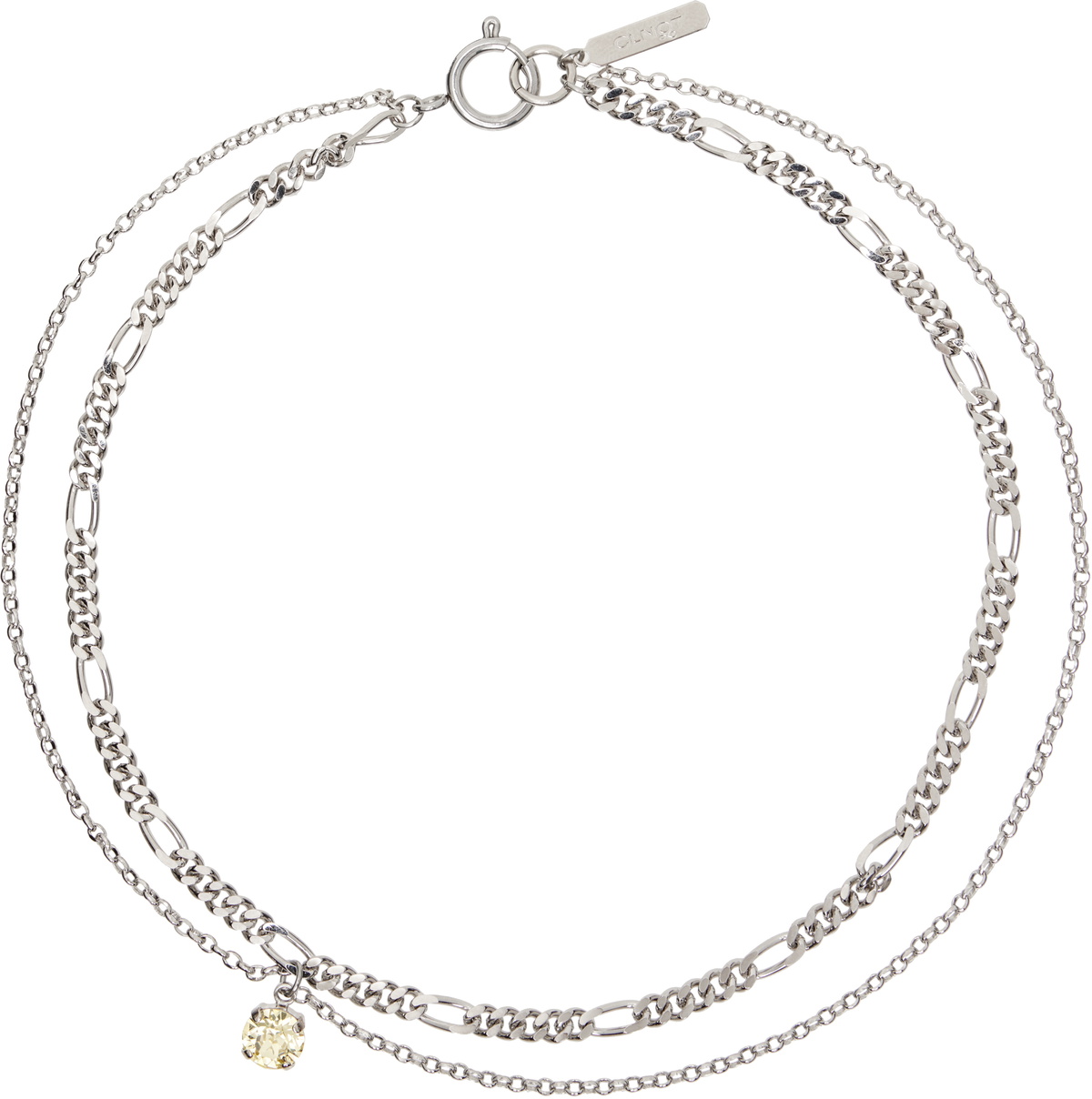 Justine Clenquet White & Silver Diana Necklace Justine Clenquet
