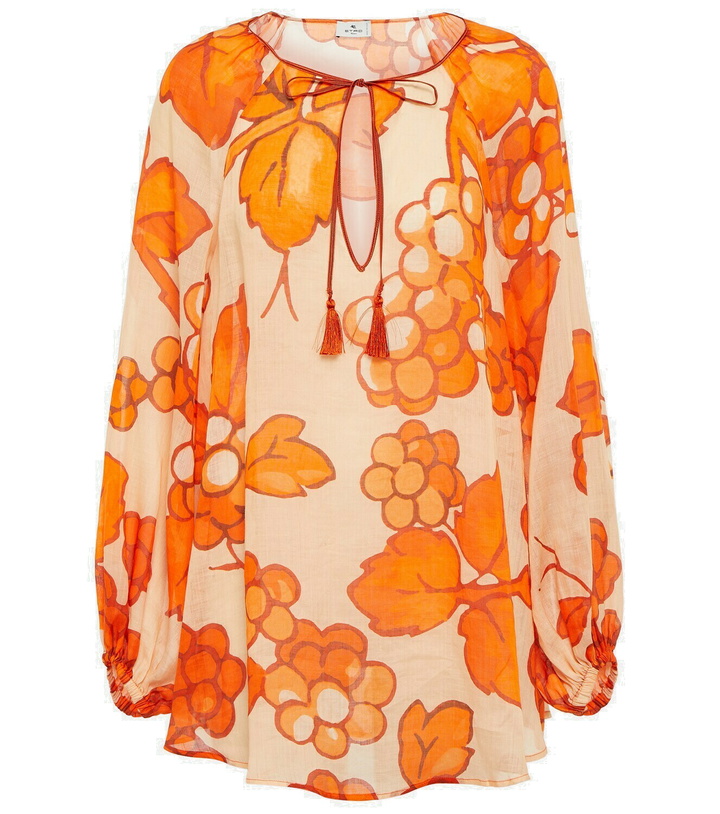 Photo: Etro Printed ramie tunic