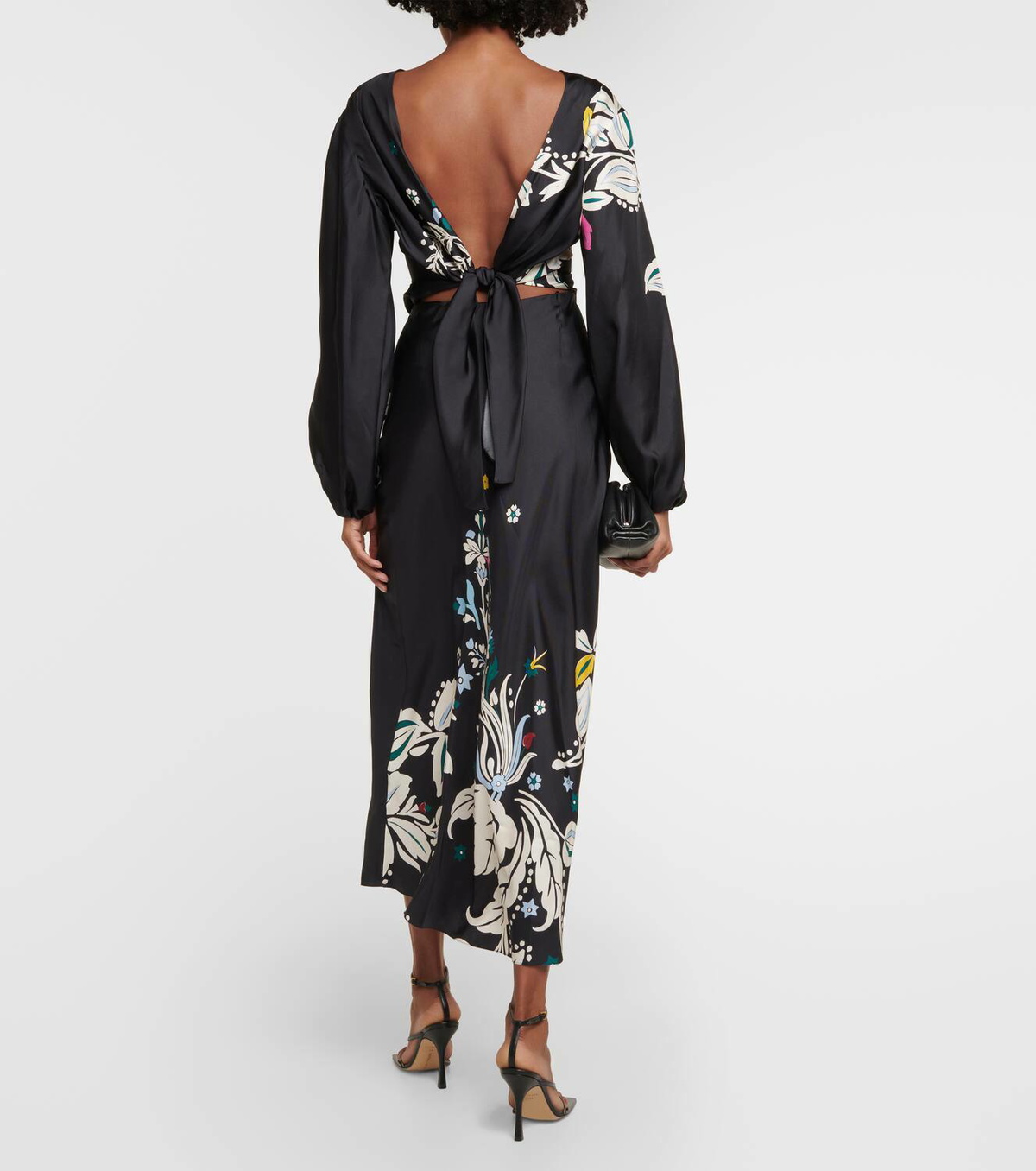 ■DOROTHEE SCHUMACHER プリント シルク ツイール ミディ ドレス Dorothee Schumacher Flower Whirl silk midi dress Dorothee