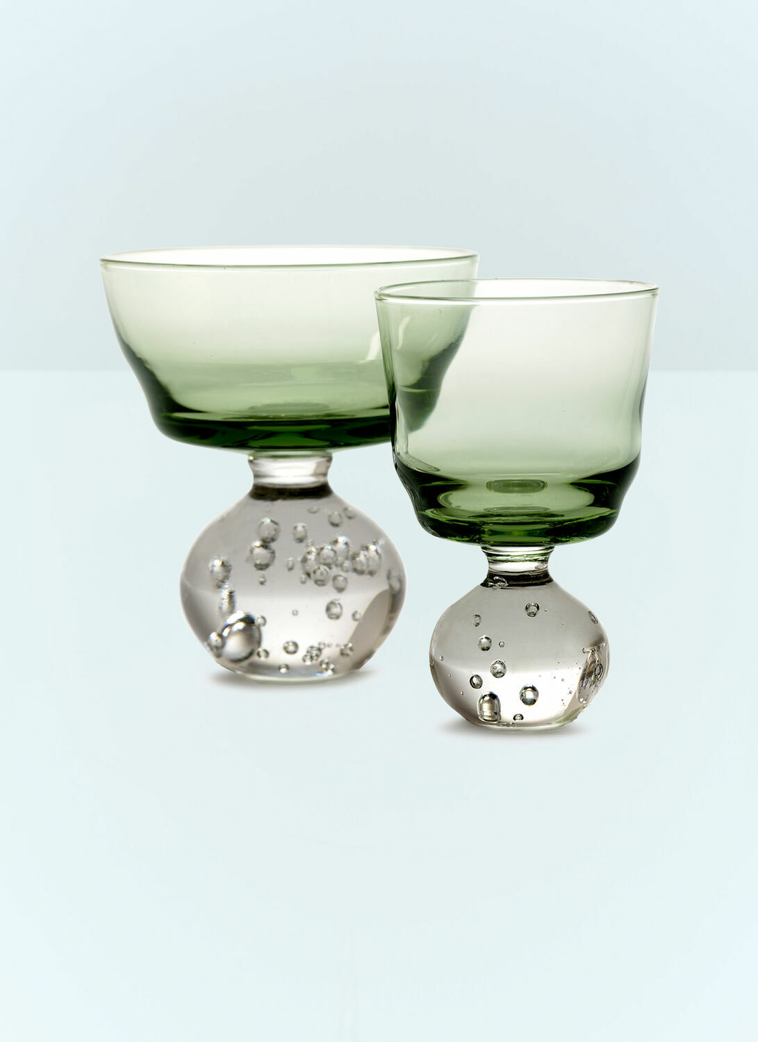 Serax Set Of Six Medium Eternal Snow Stemmed Glasses