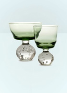 Serax Set Of Six Medium Eternal Snow Stemmed Glasses