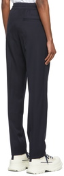 Versace Navy Elasticized Trousers