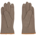 Vivienne Westwood Beige & Gray Leather Sheep Gloves