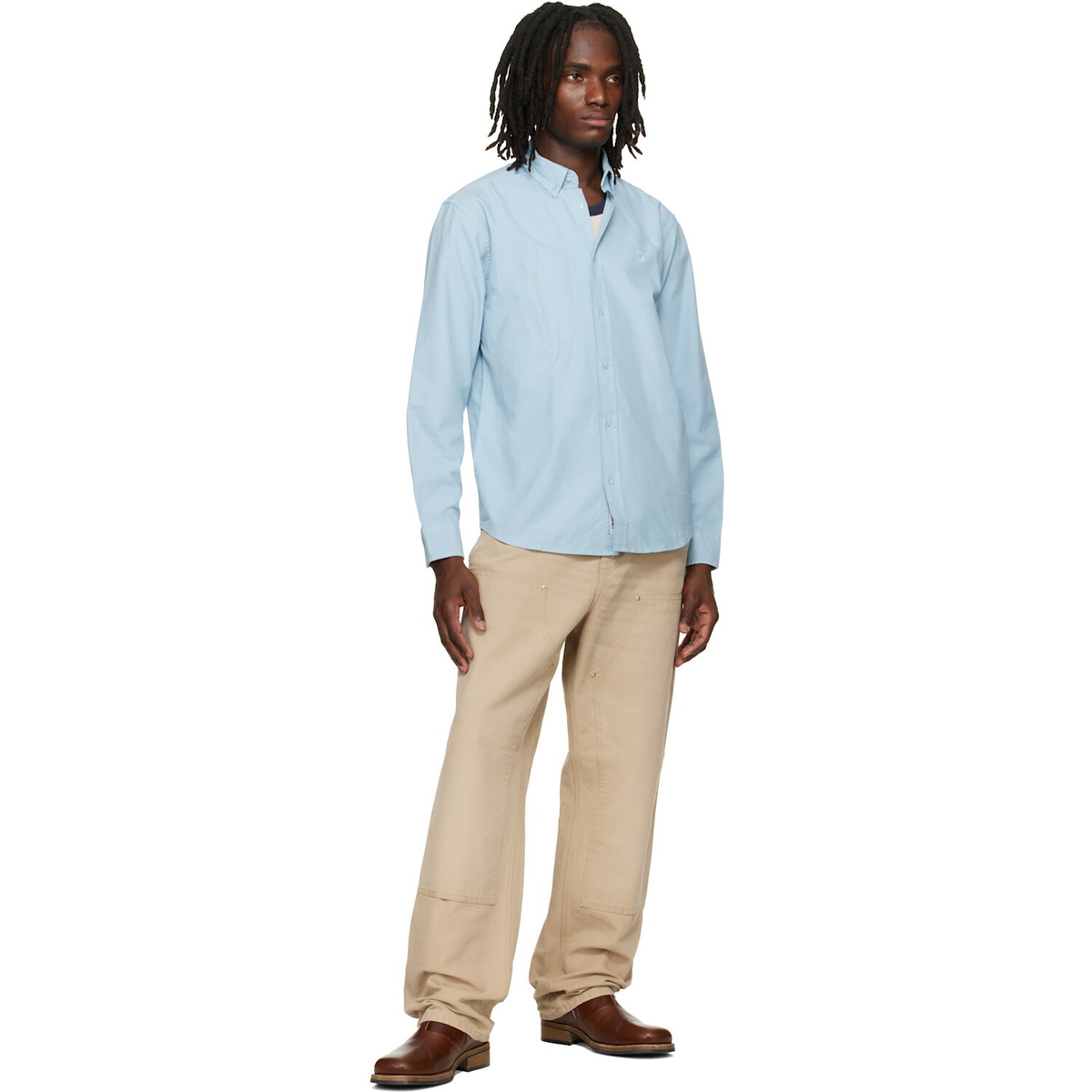 Carhartt Work In Progress Blue Bolton Shirt